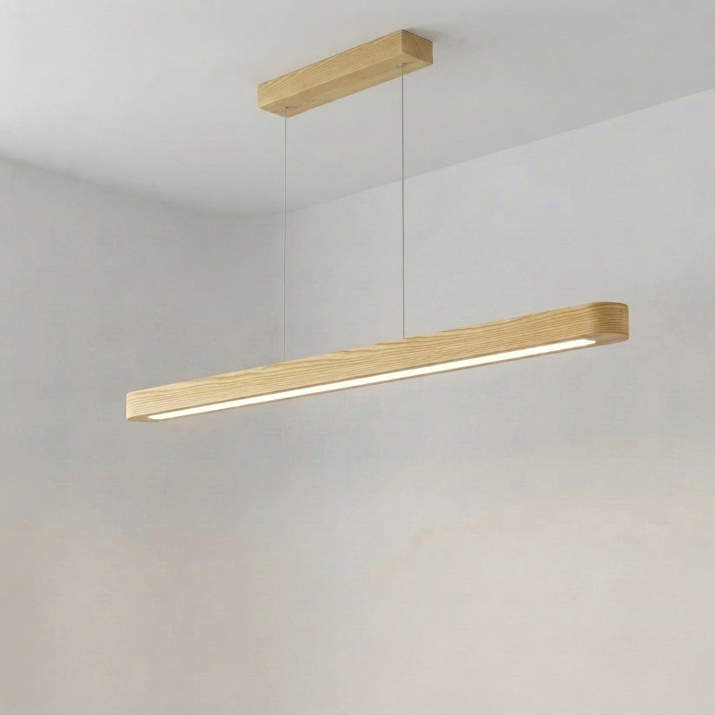 Amber Glow Linear Pendant Light