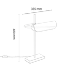 Canoe Table Light transparent wireframe