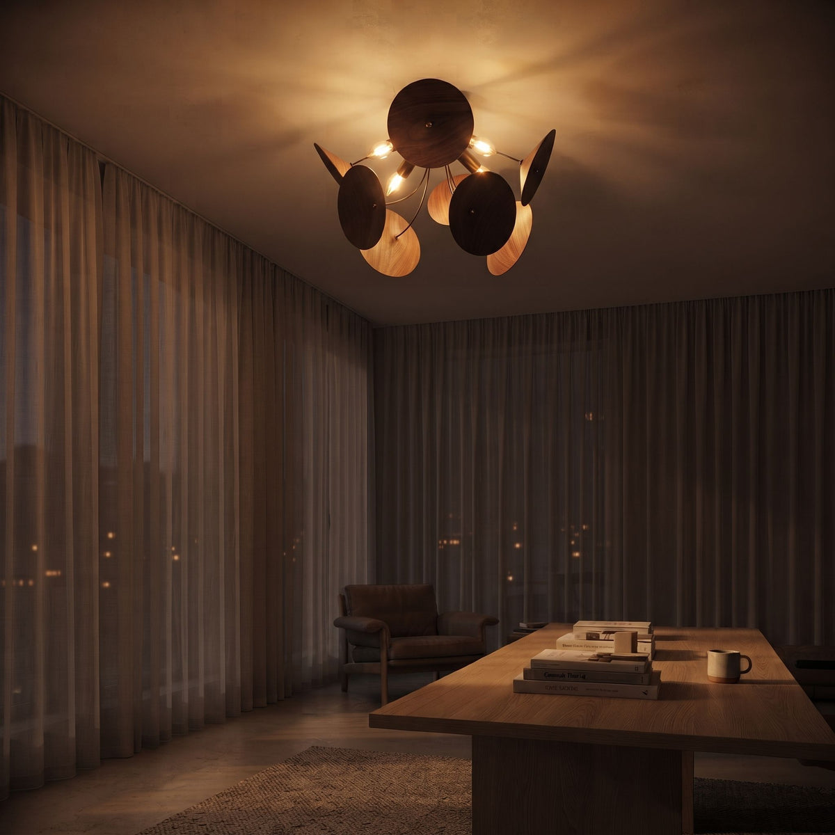 Orbit Ceiling Light 04, switched on